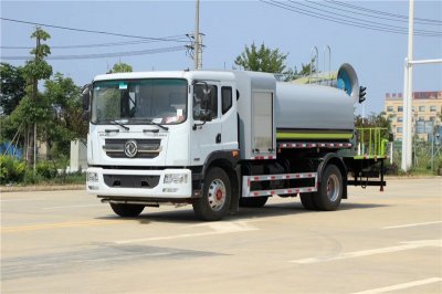 國六東風(fēng)D9 10噸圓罐抑塵車(chē)